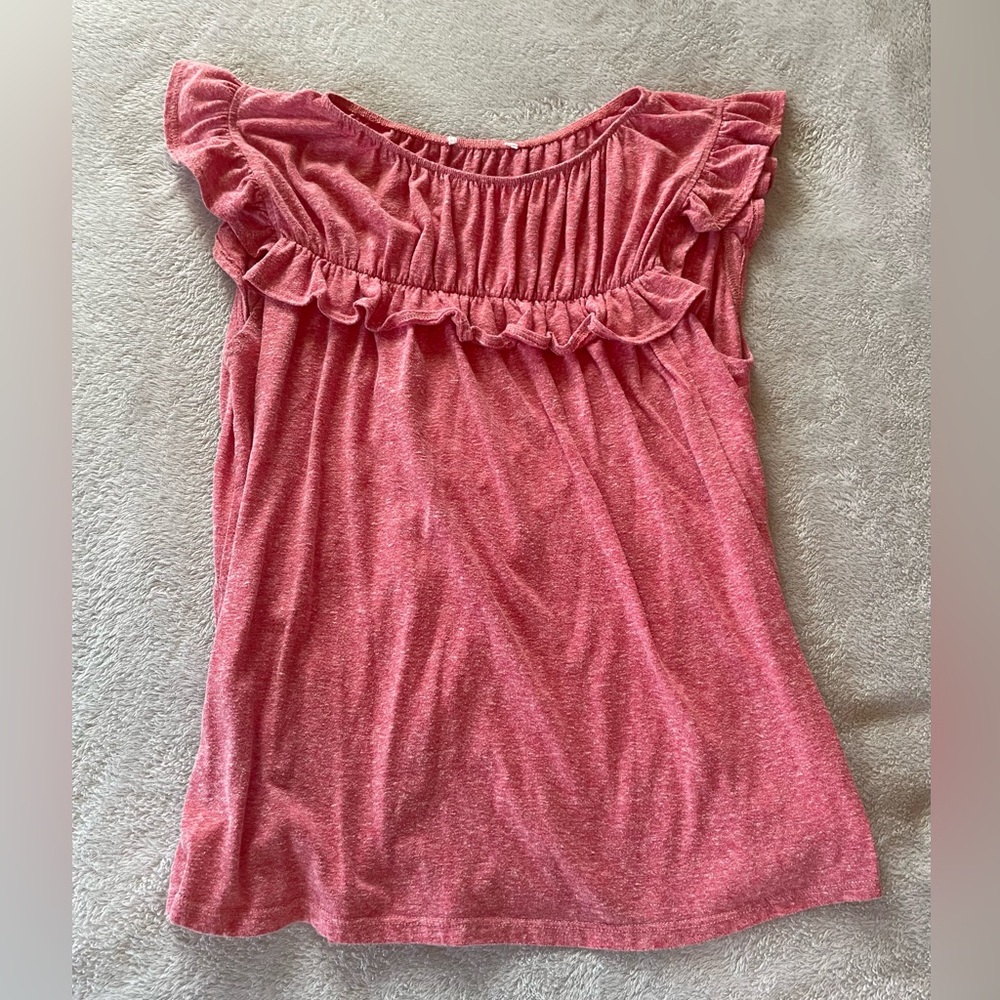 Frilly Reddish-Pink Blouse
